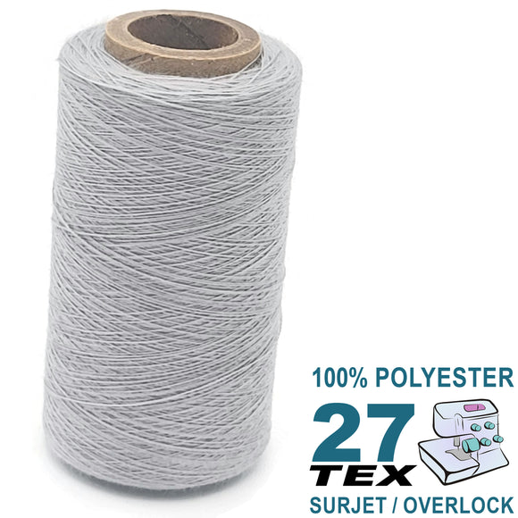TEX 27 Polyester Yarn (Fusette) Light Grey #8601