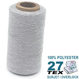 Fil de polyester TEX 27 (Fusette) Gris pâle #8601