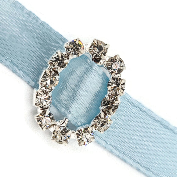 Ovals Rhinestone Earrings (Faux Diamond) (x10)