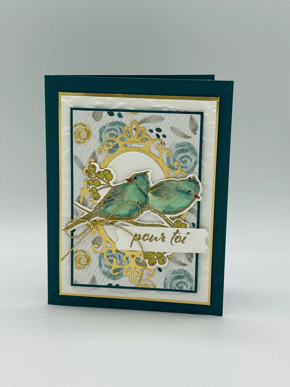 Pour toi, oiseau carte verticale