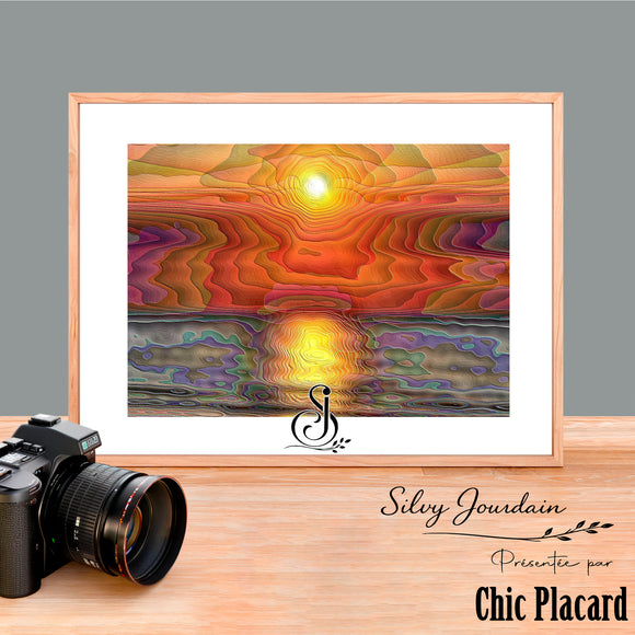 Cœur incandescent - Impression artistique par Silvy