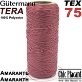 GUTERMANN Tera TEX75 Polyester - Amarante - 200m