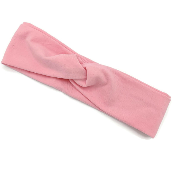 Bandeau à noeud décoratif rose bébé - 20po
