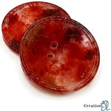 Bouton 38mm à l'unité - Rouge intense  - par Créations JL