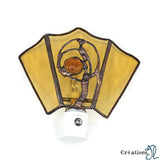 Veilleuse ambrée - Vitrail par Murielle Boisvert