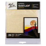 Feuilles d'or Mont Marte 14x14cm x25