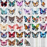 Collection de papillons - HTV imprimé (à l'unité, grands)