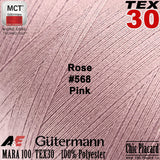 GUTERMANN TEX30 Fil de polyester tout-usage - 5000m - Rose doux #568