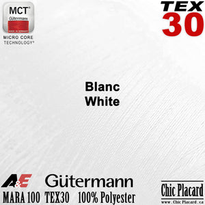 GUTERMANN TEX30 Fil de polyester tout-usage - 200m - blanc