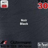 GUTERMANN TEX30 Fil de polyester tout-usage - 5000m - noir
