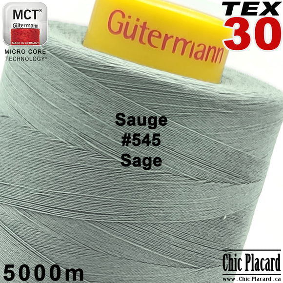 GUTERMANN TEX30 All-Use Polyester Wire-5000m-Sage Green #545