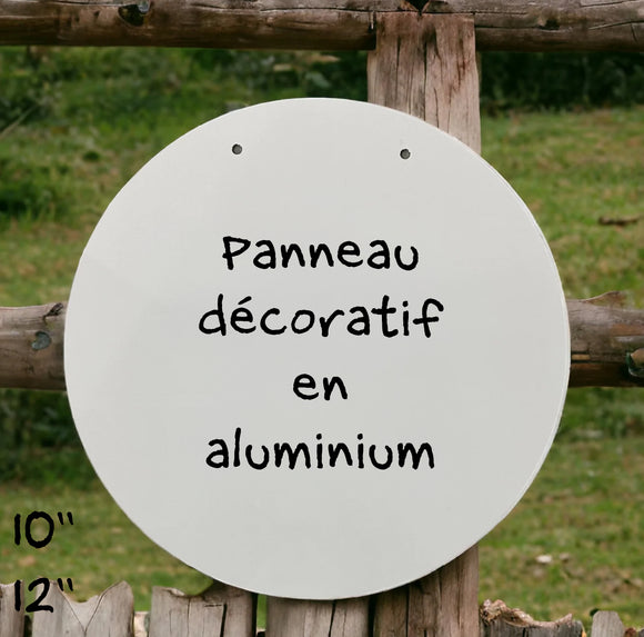 Panneau décoratif en aluminium imprimé sur demande