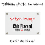 Tableau photo en verre imprimé sur demande