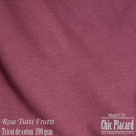 Mottled Pink Tutti Frutti - Cotton knit 200 gsm (half meter)