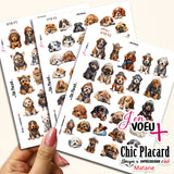 V19 Chiens de race - J'en voeux + cartons à découper