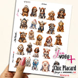 V19 Chiens de race - J'en voeux + cartons à découper