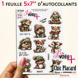 V26 Hiver - J'en voeux + autocollants découpés à la forme