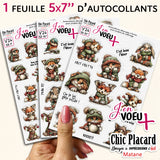 V26 Hiver - J'en voeux + autocollants découpés à la forme