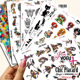 V27 Mélange loufoque : J'en voeux + carton à découper