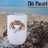Crabe de Matane - Verre à vin en inox