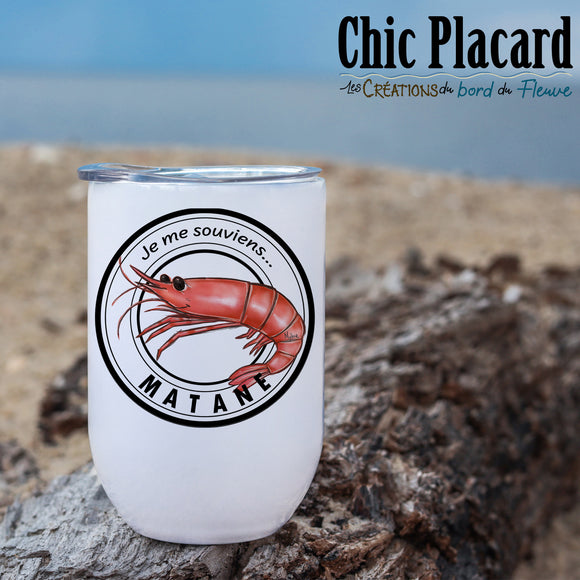 Crevette de Matane - Verre à vin en inox