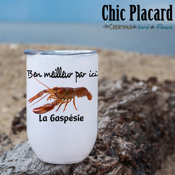 Homard - Verre à vin en inox