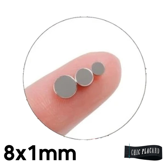 Aimants ronds 8x1mm