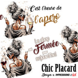 C'est l'heure de l'apero - Verre à vin en inox