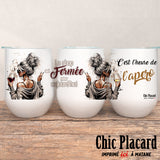 C'est l'heure de l'apero - Verre à vin en inox