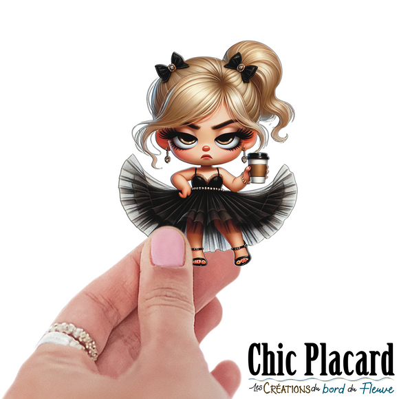 Ballerine pas matinale #1- autocollant en vinyl