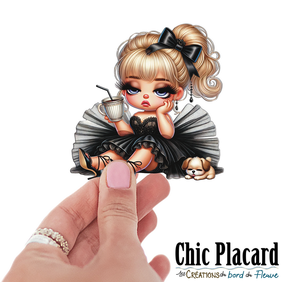 Ballerine pas matinale #2- autocollant en vinyl