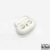 Bloque-cordon double / gros - Blanc