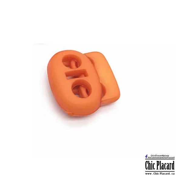 Bloque-cordon double / gros - Orange