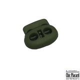 Bloque-cordon double / gros - Vert foncé