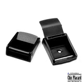 Noir - Boucle à came pour ganse 25mm