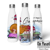 Fait frette en Gaspésie - Bouteille en acier inoxydable 500ml