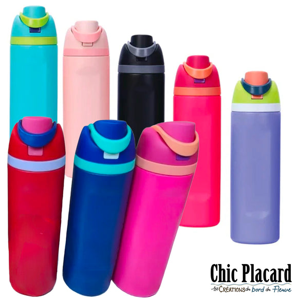 Bouteille colorée à bec double-fonction 24oz