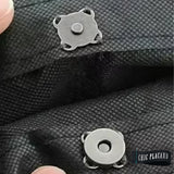 Noir métallique 18mm - Bouton magnétique