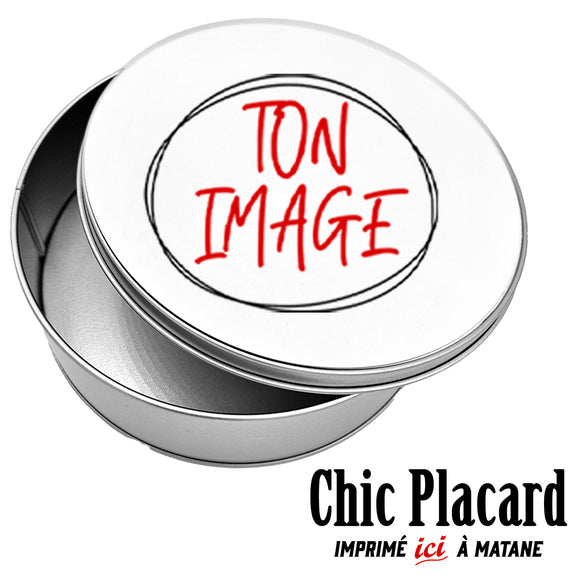 Boite en métal imprimée sur demande