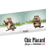 Castors en hiver - Tasse en céramique