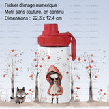 Fichier d'image numérique : Chaperon rouge / motif en continu