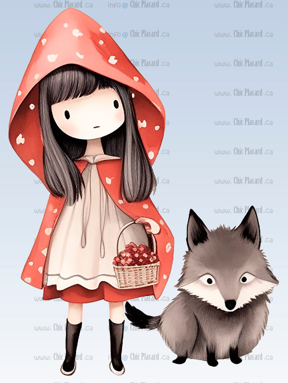 Fichier d'image numérique : Chaperon rouge et le loup