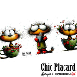 Chats de Noël - Tasse en céramique