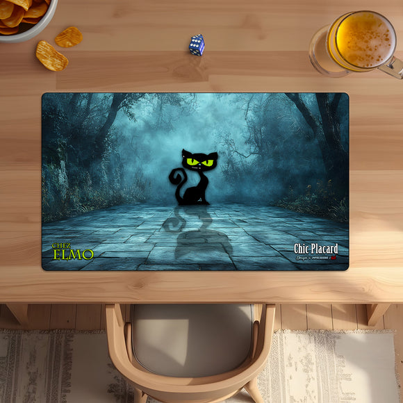 Chat chez Elmo voit son ombre - Tapis de jeu 14x24