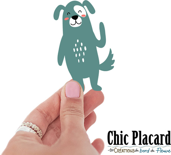 Chien enfantin- autocollant en vinyl