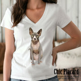 Chat sphynx - T-shirt femme G/L