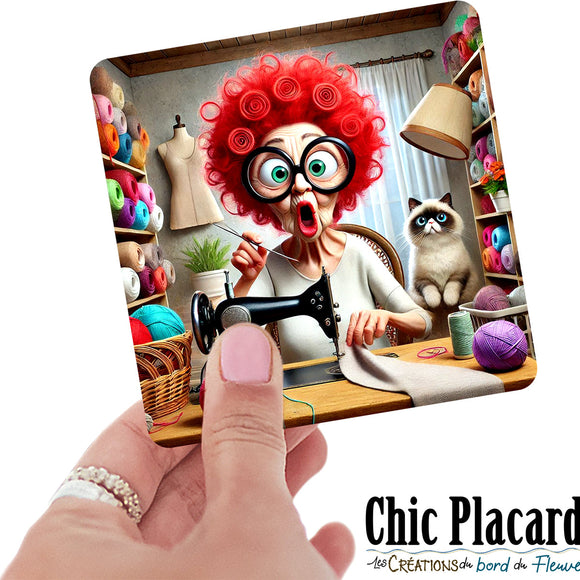 Couturière #8- autocollant en vinyl