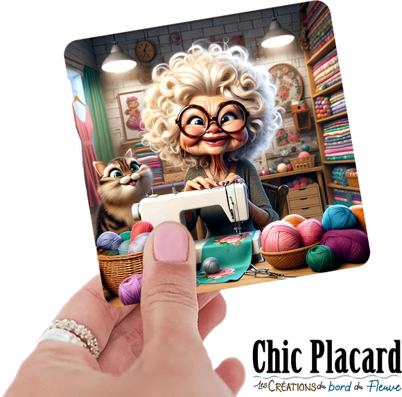 Couturière #4- autocollant en vinyl