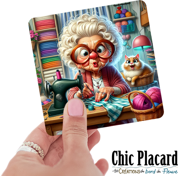 Couturière #5- autocollant en vinyl