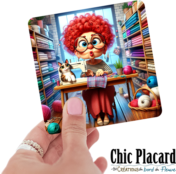 Couturière #6- autocollant en vinyl